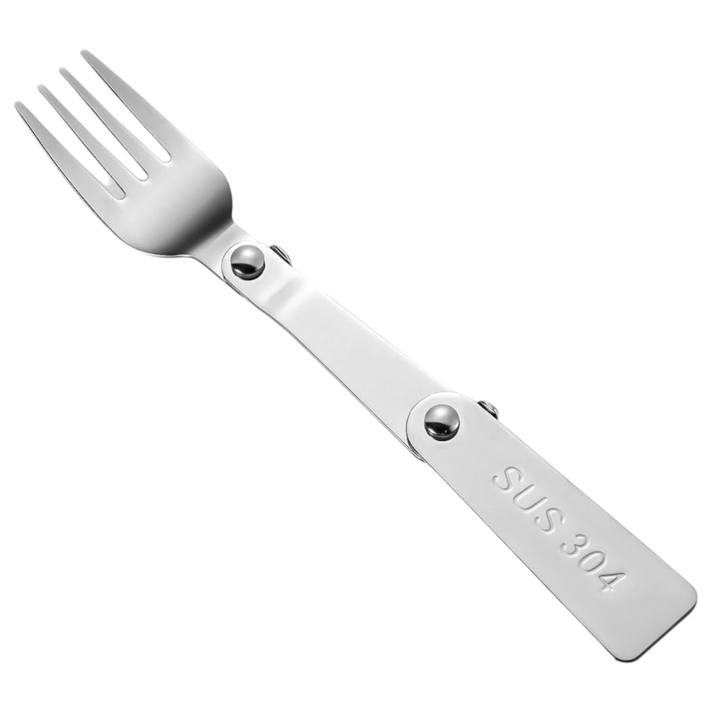 Foldable stainless steel fork x1