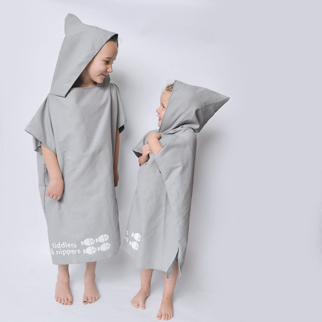 Small Grey Hooded Towel