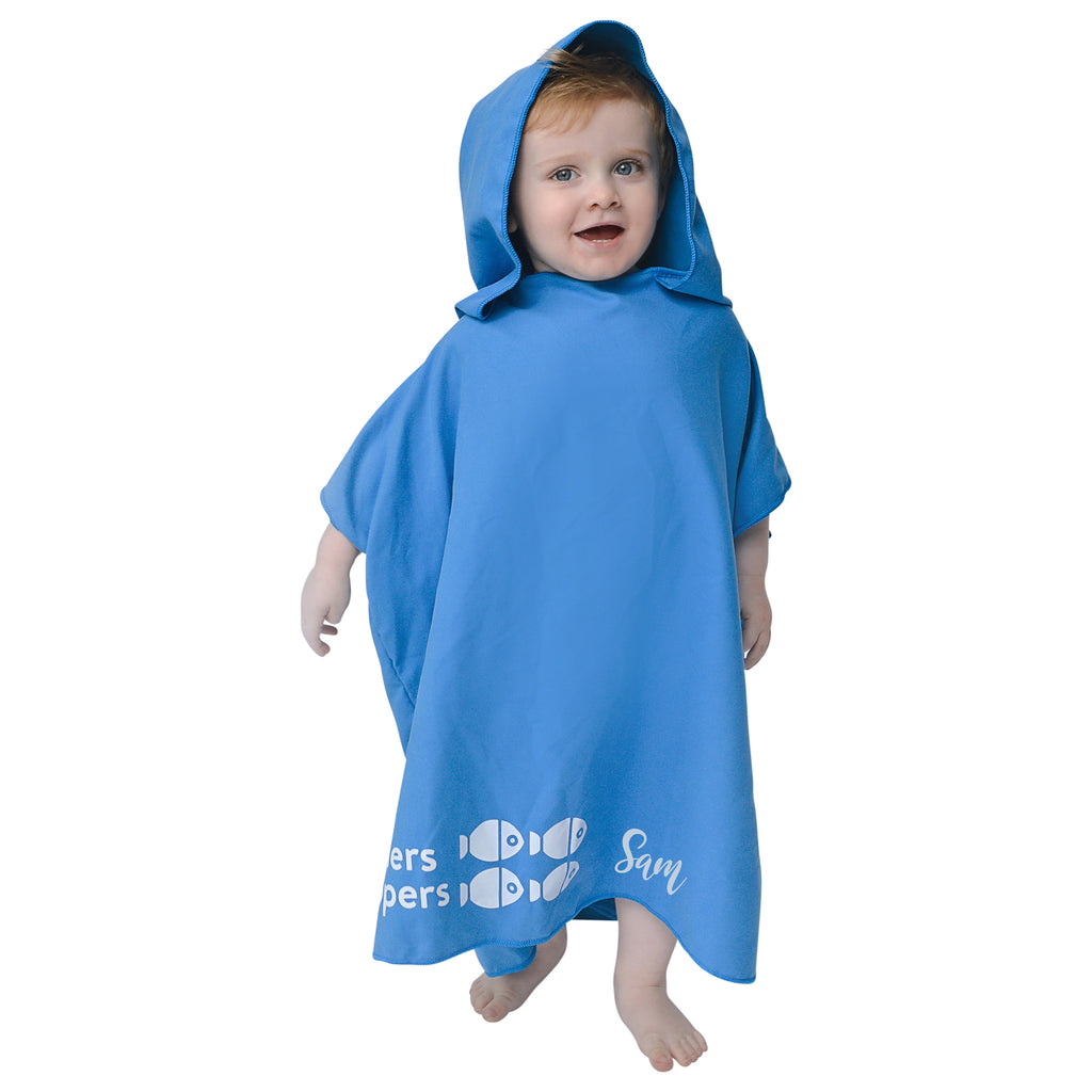 Small Blue Hooded Towel