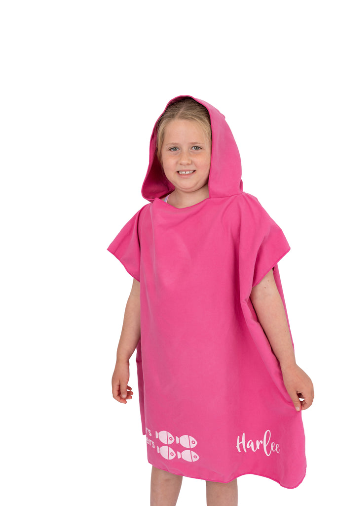 Large pink Hooded Towel